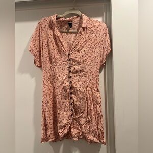 Floral Button-Down Pink dress